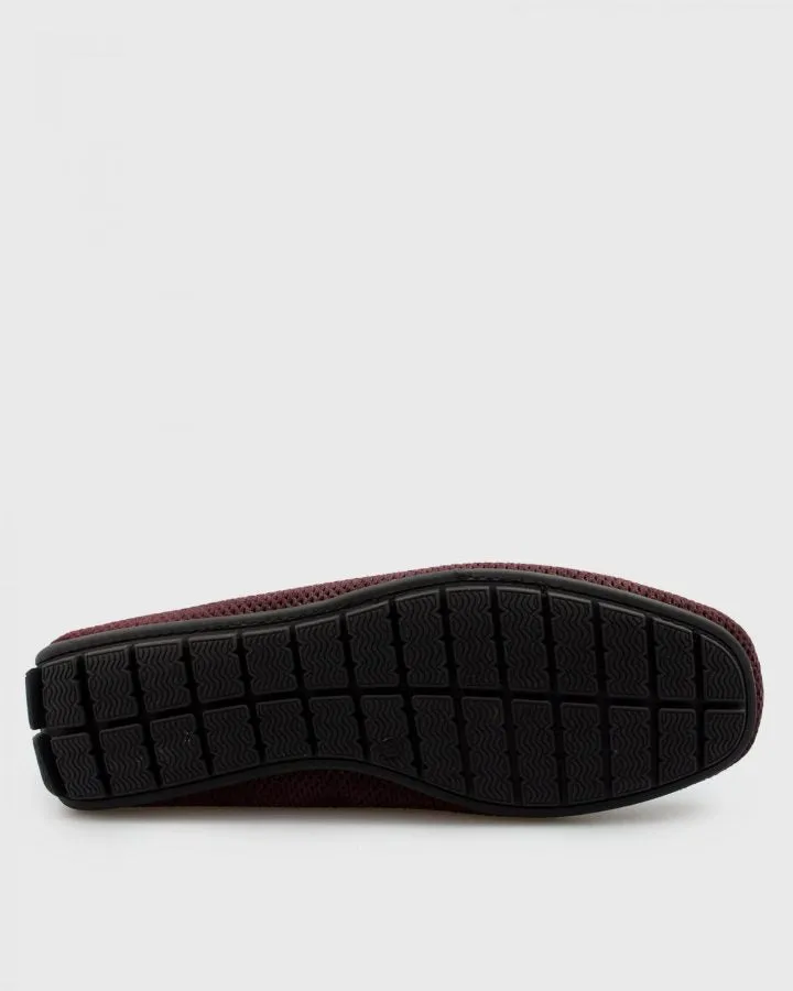 ANTICA CALZOLERIA  801-C MAROON SUEDE DRIVING SHOE