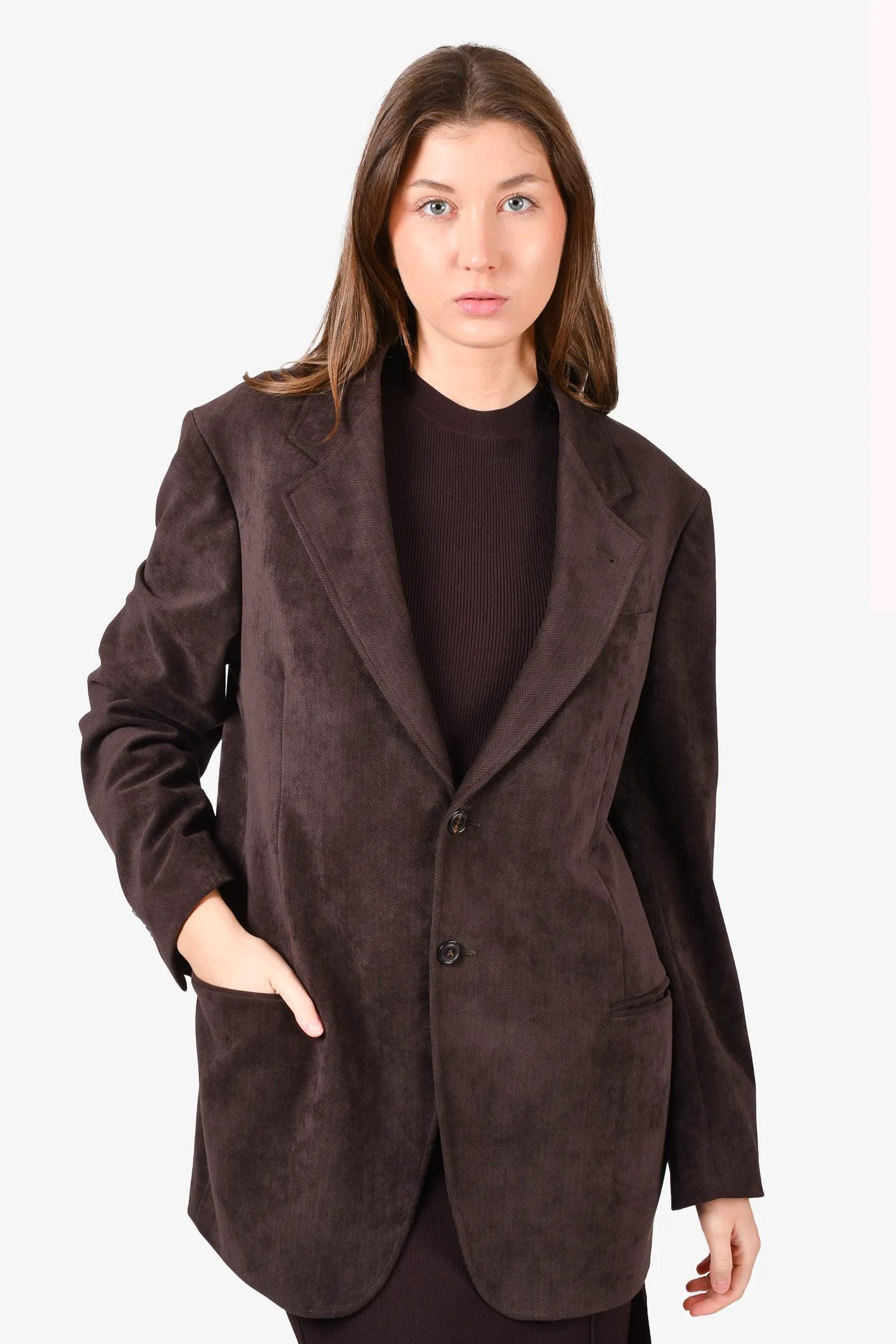 Armani Brown Velvet Blazer Size 44 mens