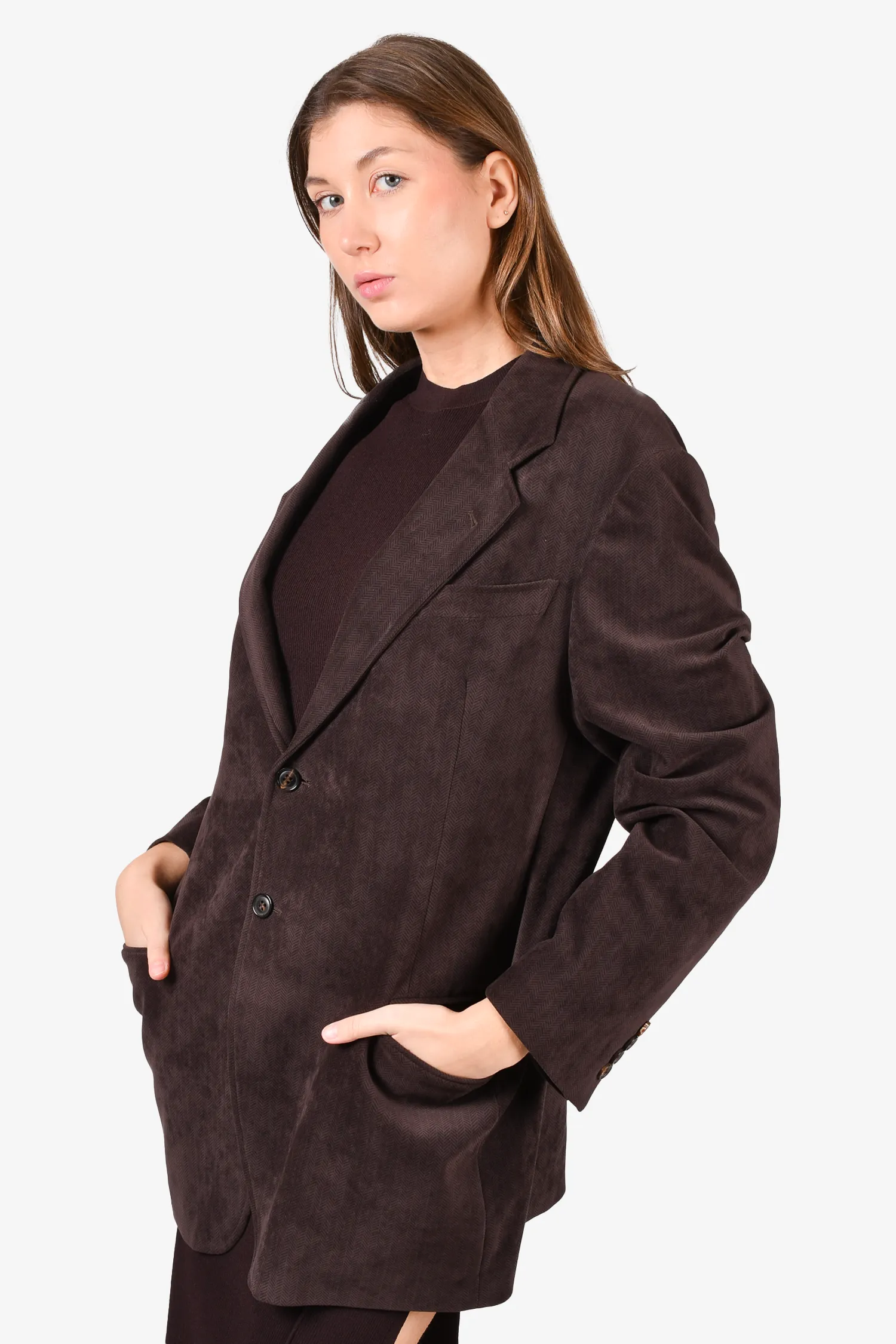 Armani Brown Velvet Blazer Size 44 mens