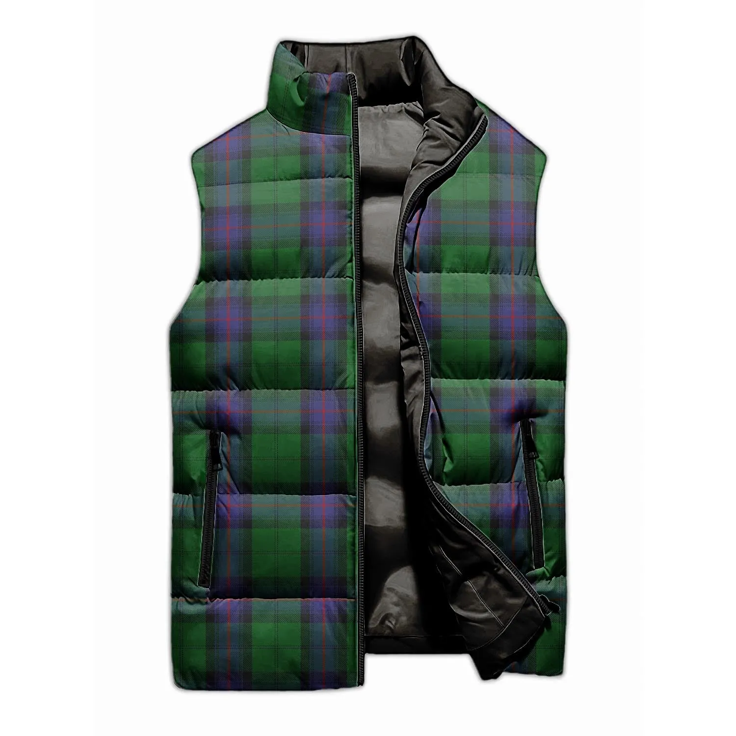 Armstrong Tartan Sleeveless Puffer Jacket