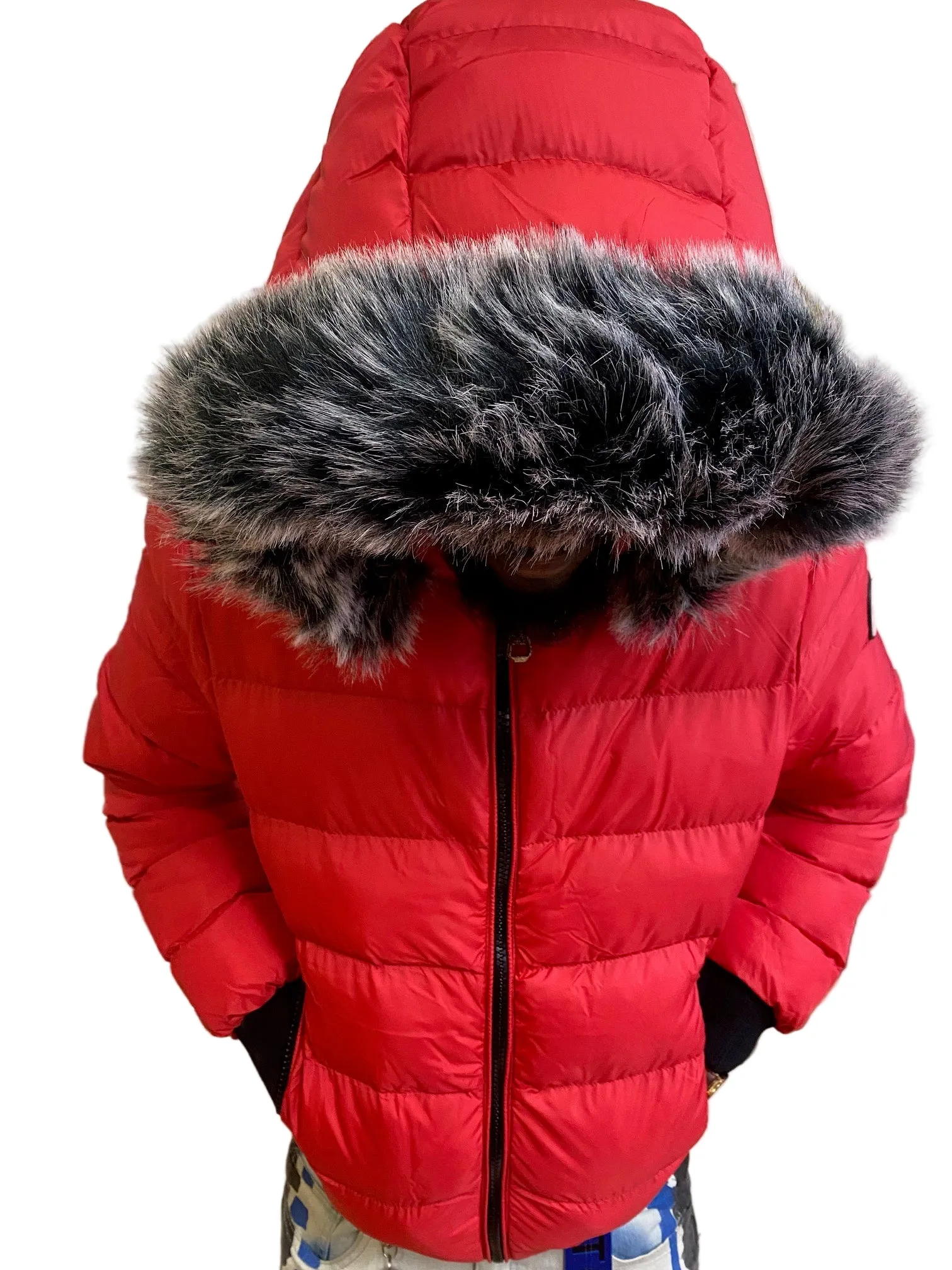 Avenue Paris - Men's Puffer Jacket - Red