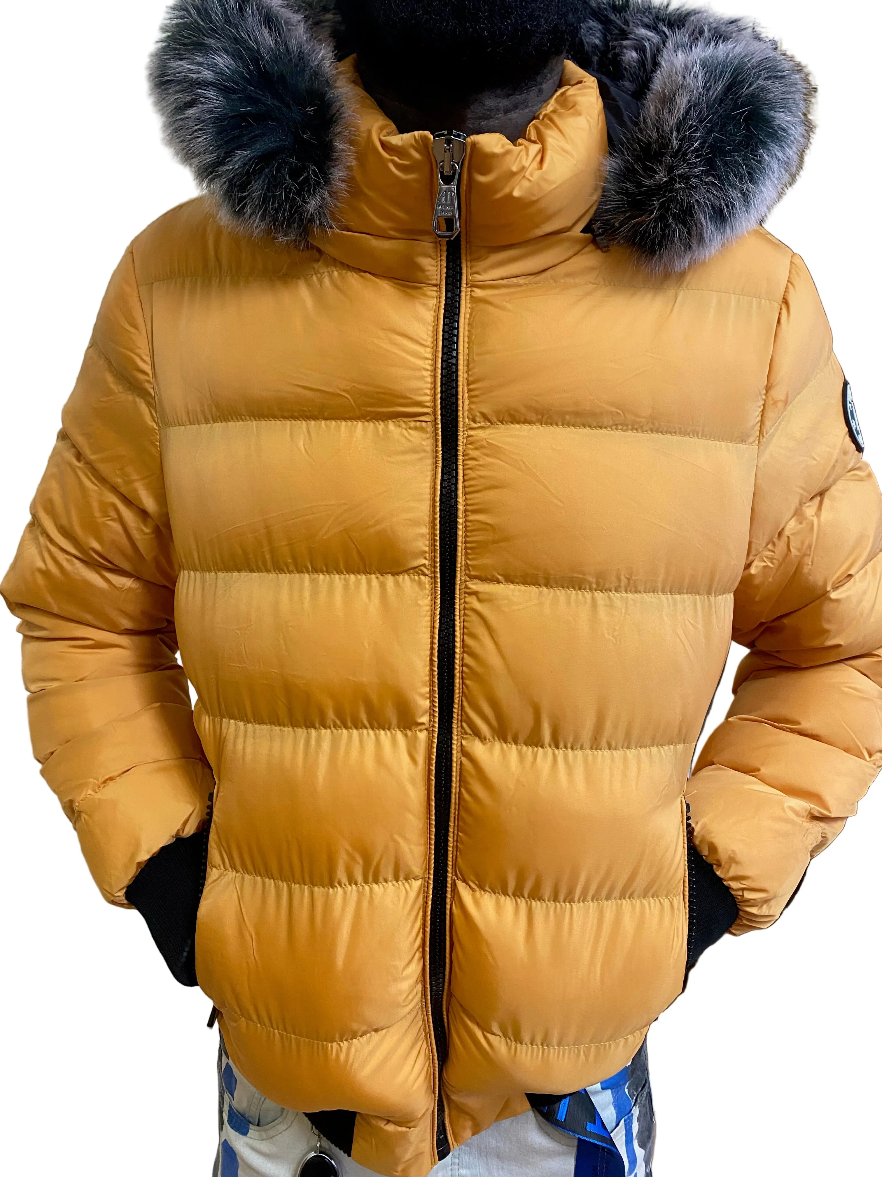 Avenue Paris - Men's Puffer Jacket - Yellow