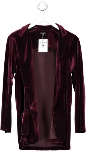 Avishag Arbel Red Velvet Maternity Blazer UK S