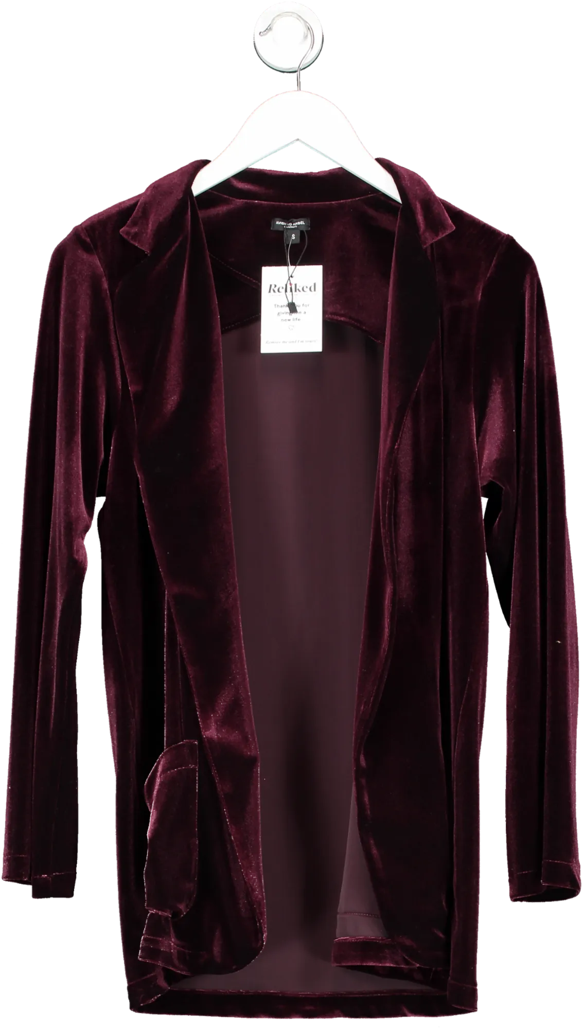 Avishag Arbel Red Velvet Maternity Blazer UK S