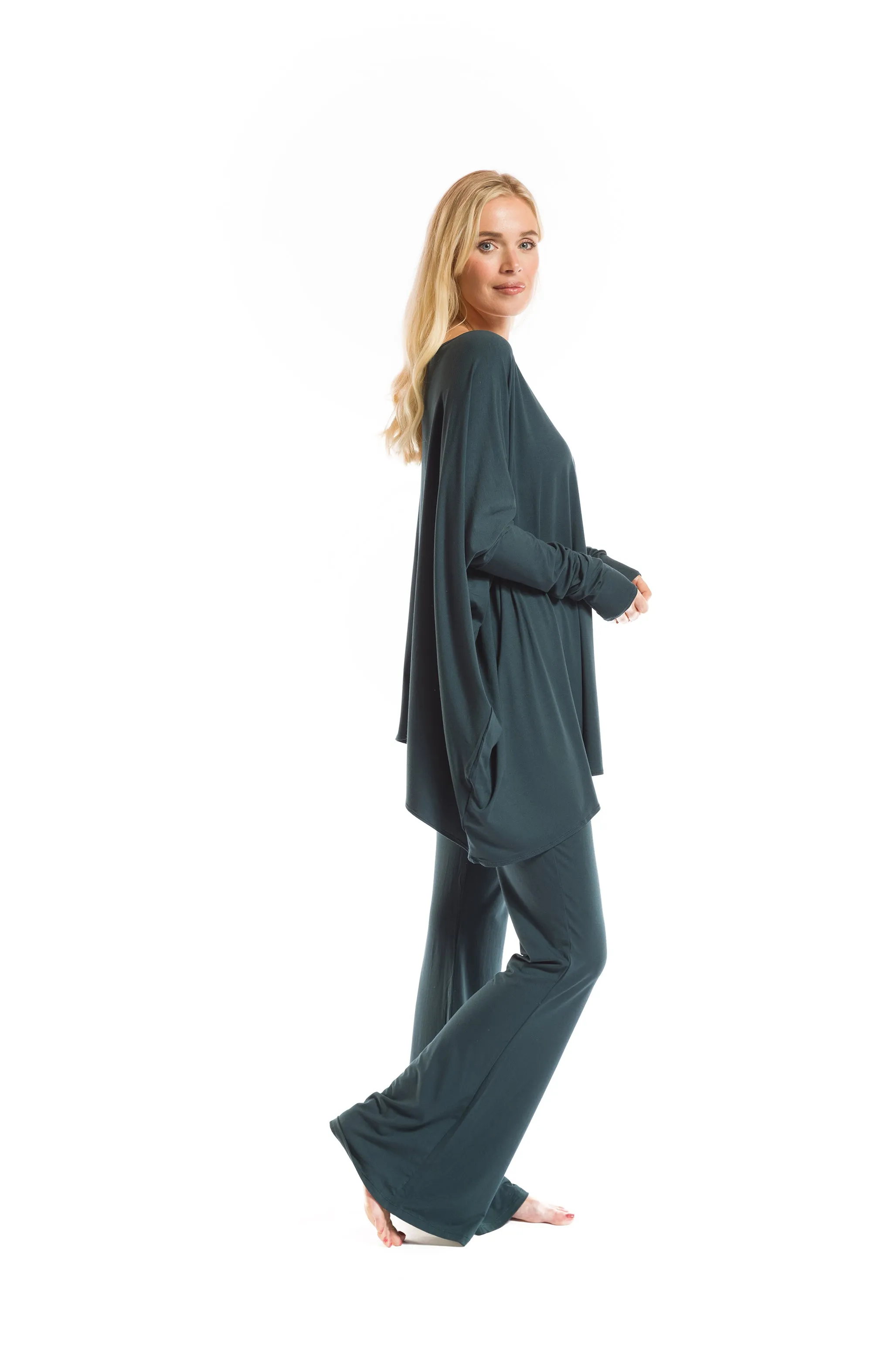 BAGGY BOX TOP OCEAN GREEN