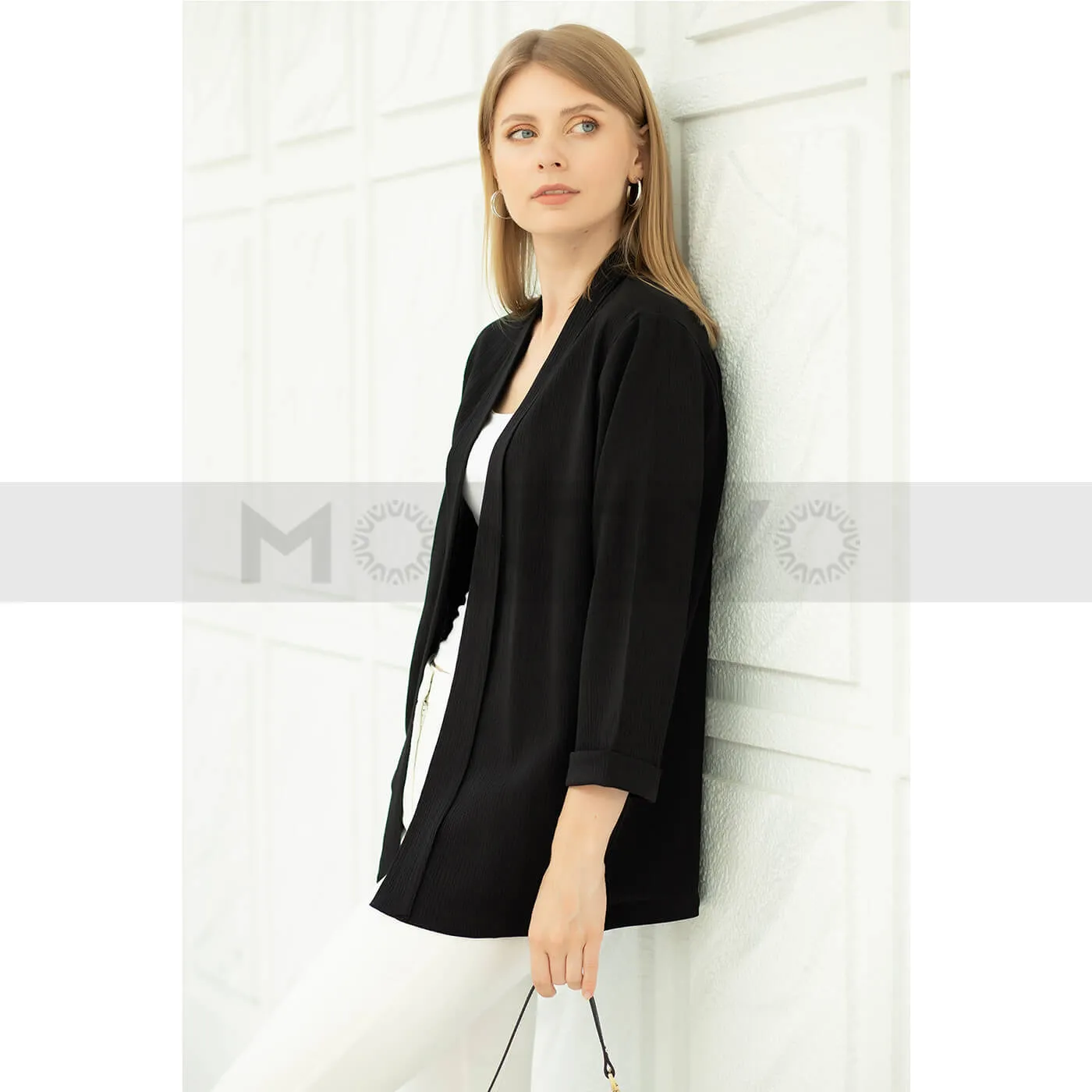 Black Shawl Collar Jacket
