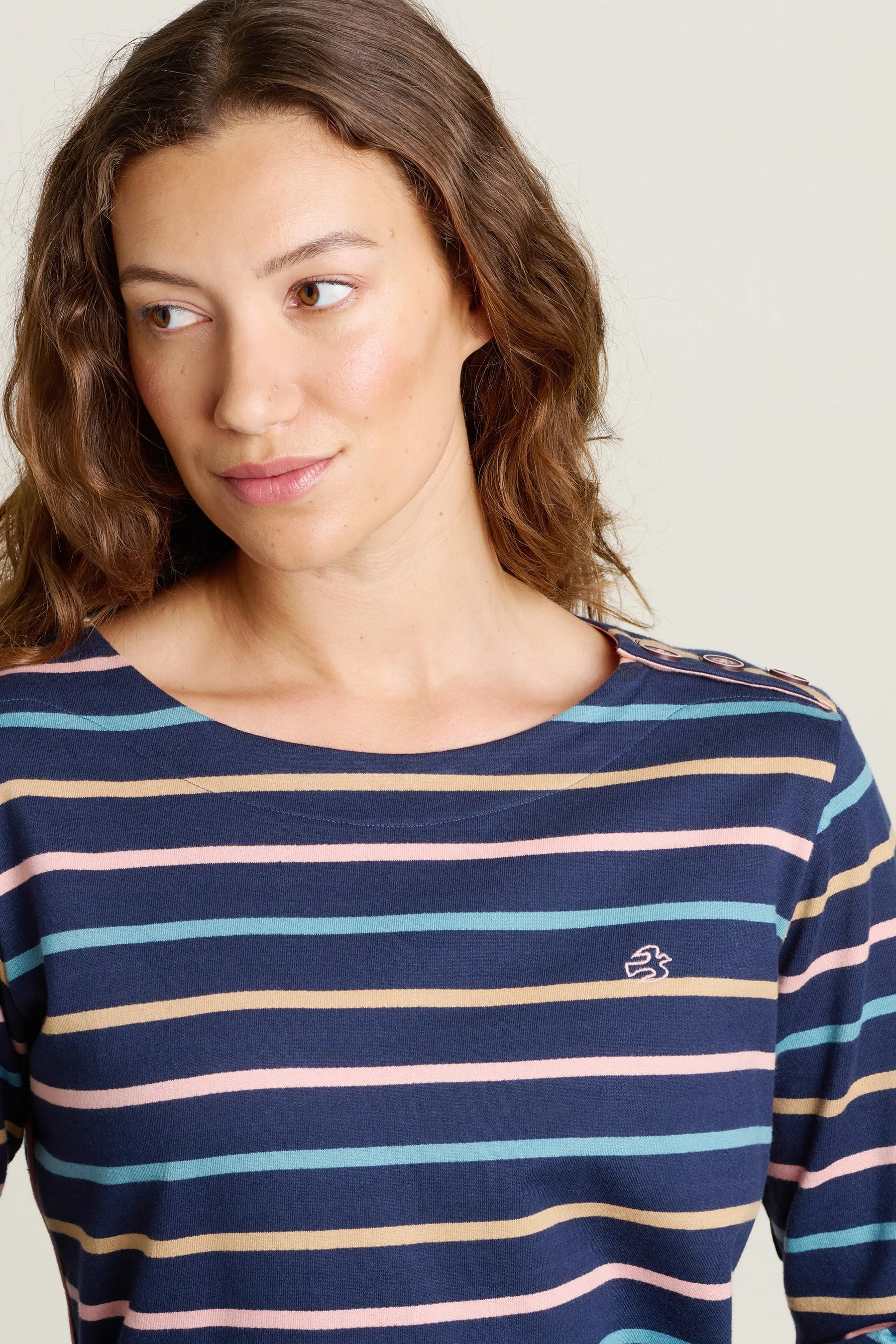 Brakeburn 20 Navy Bella Crew Neck T-Shirt