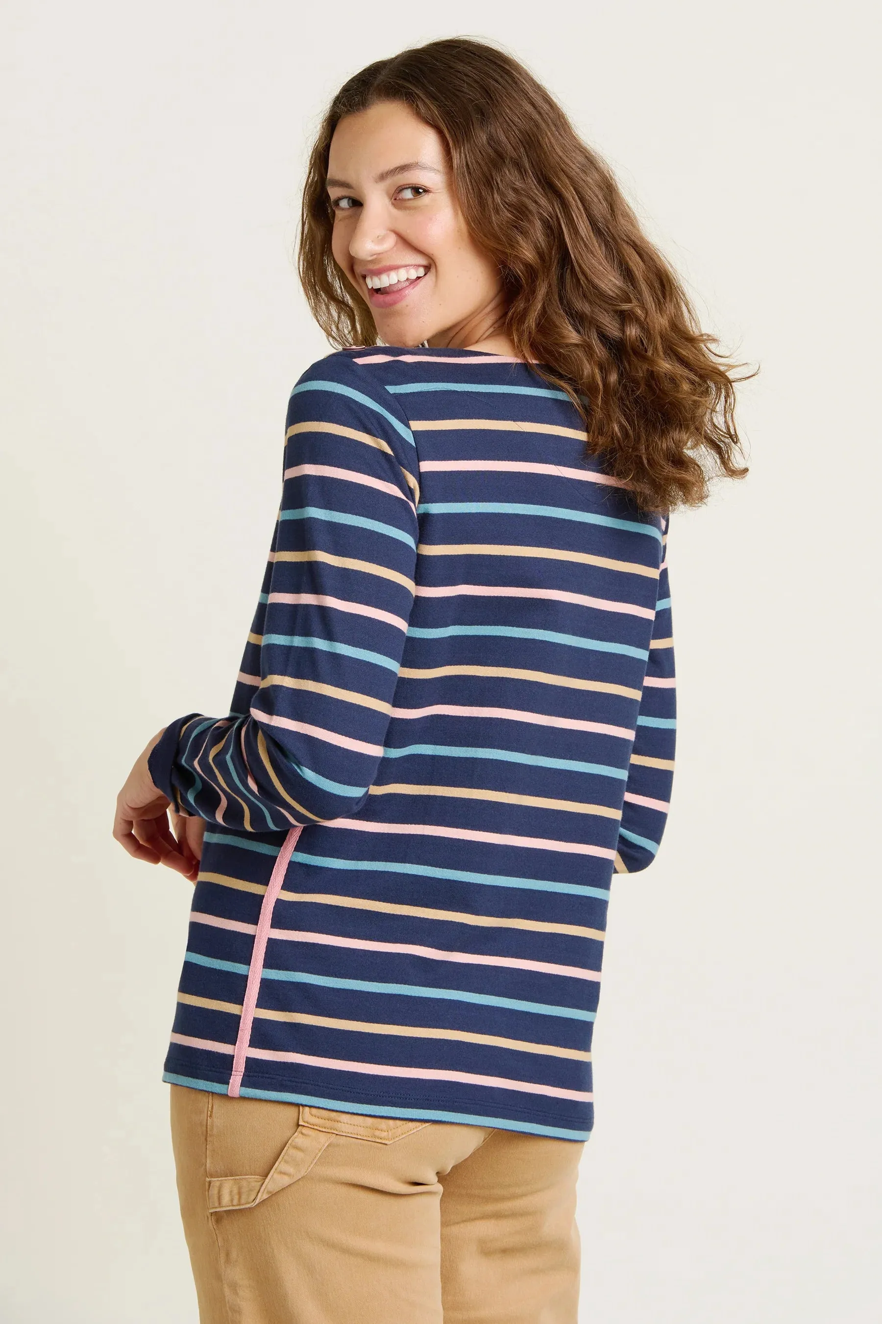 Brakeburn 20 Navy Bella Crew Neck T-Shirt