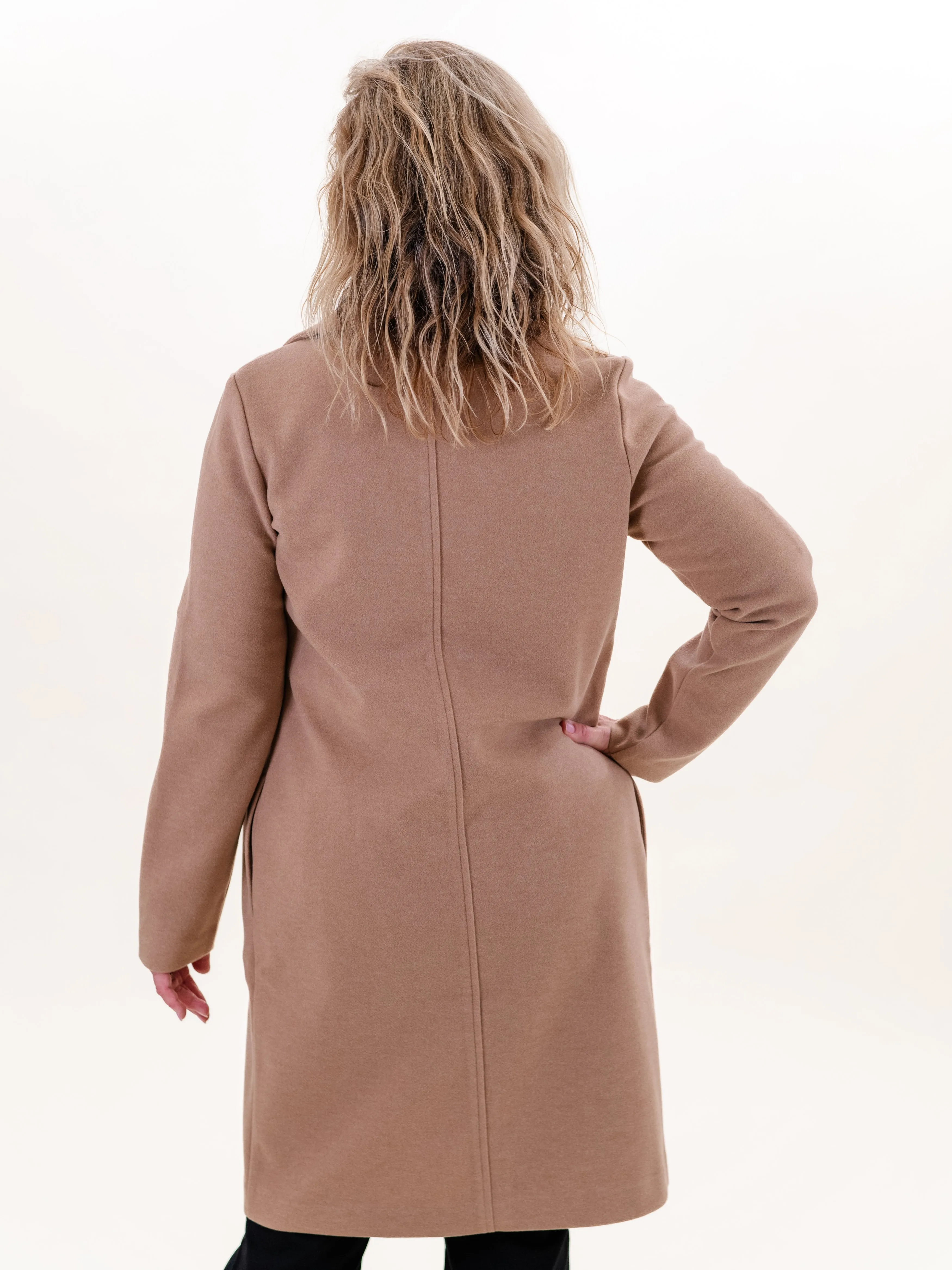 Brushed Knit Jacket Tan by Renuar