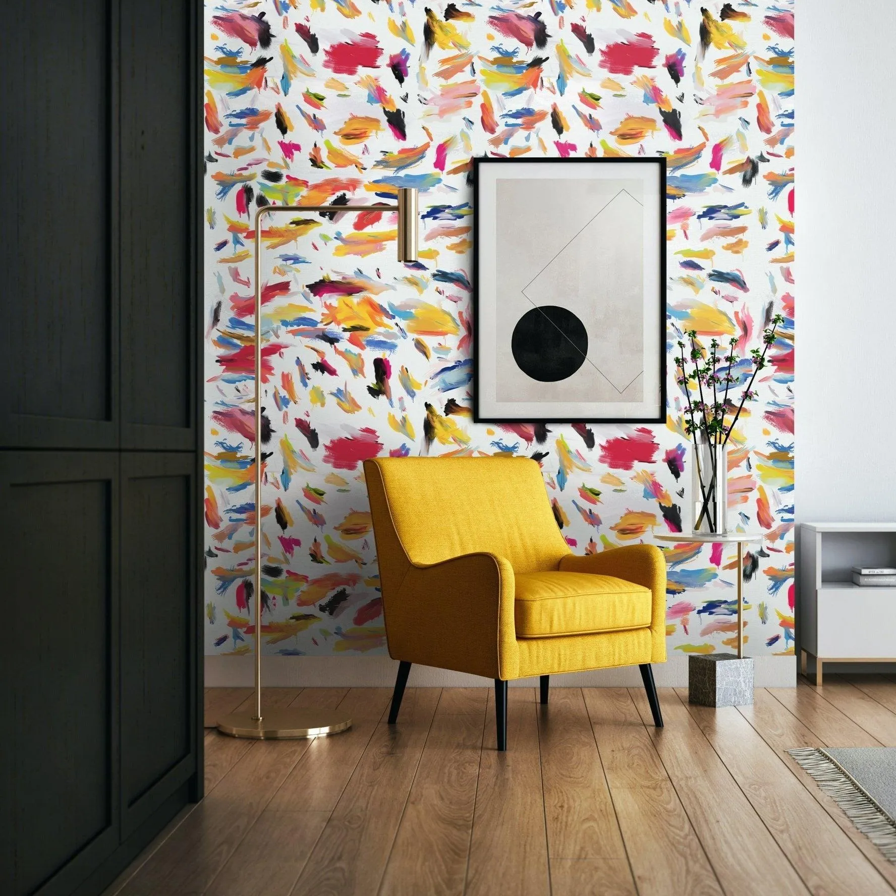 Brushstroke Print wallpaper