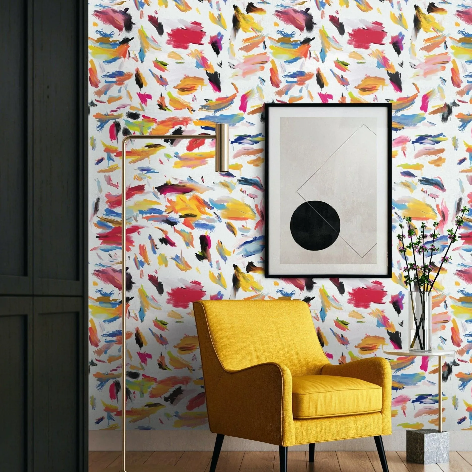 Brushstroke Print wallpaper