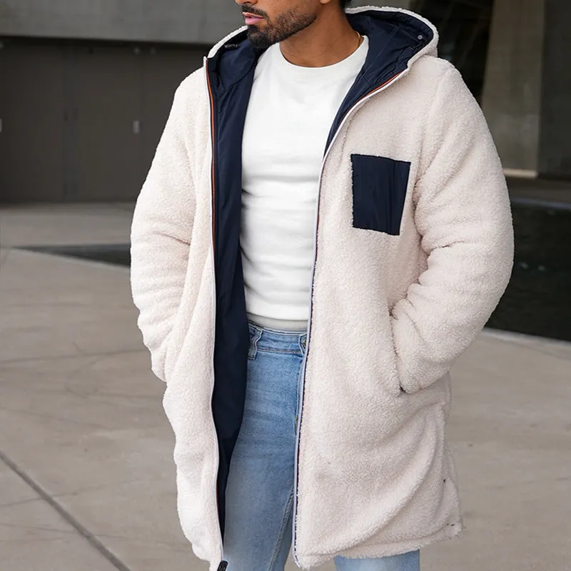 Claus  | Fleece Lined Hooded Jacket with Contrast Pocket