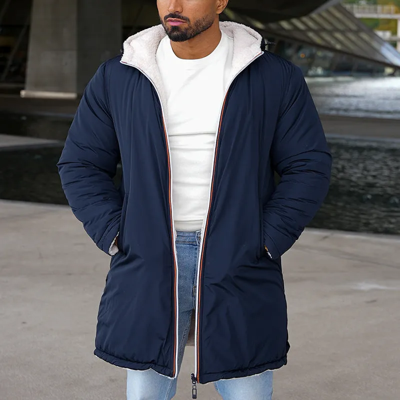 Claus  | Fleece Lined Hooded Jacket with Contrast Pocket