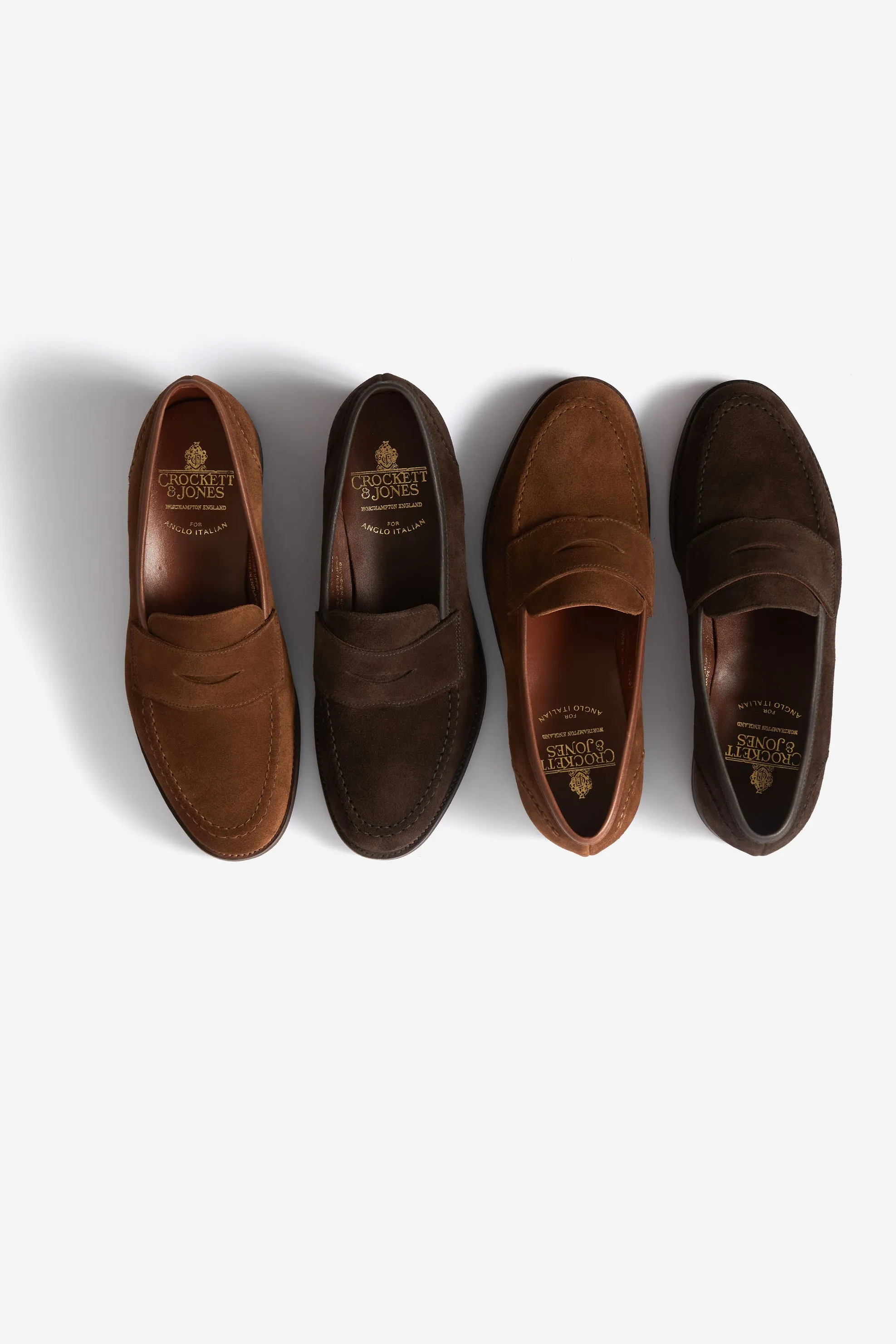 Crockett & Jones Unley Loafer Brown Suede City Sole