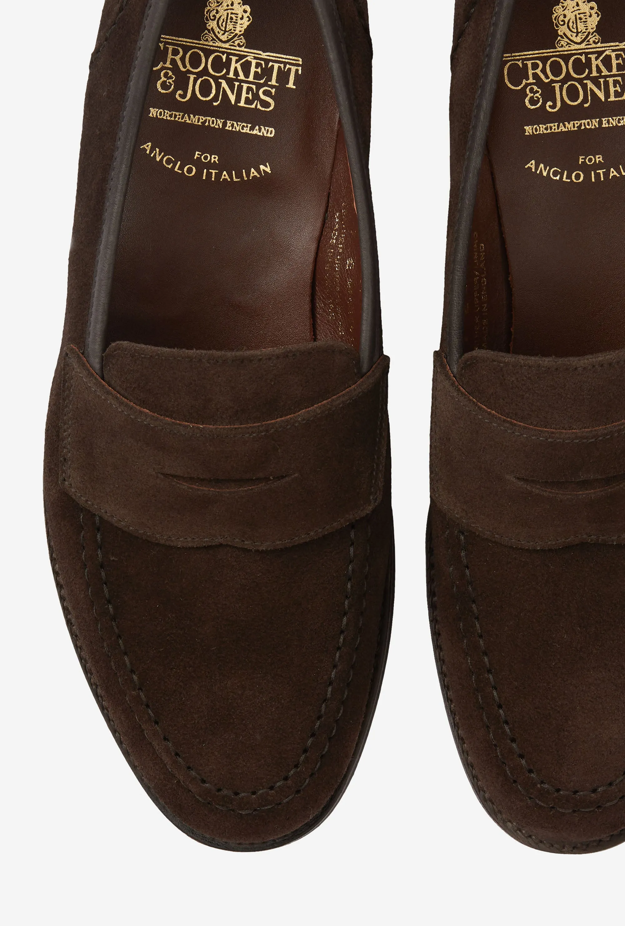 Crockett & Jones Unley Loafer Brown Suede City Sole