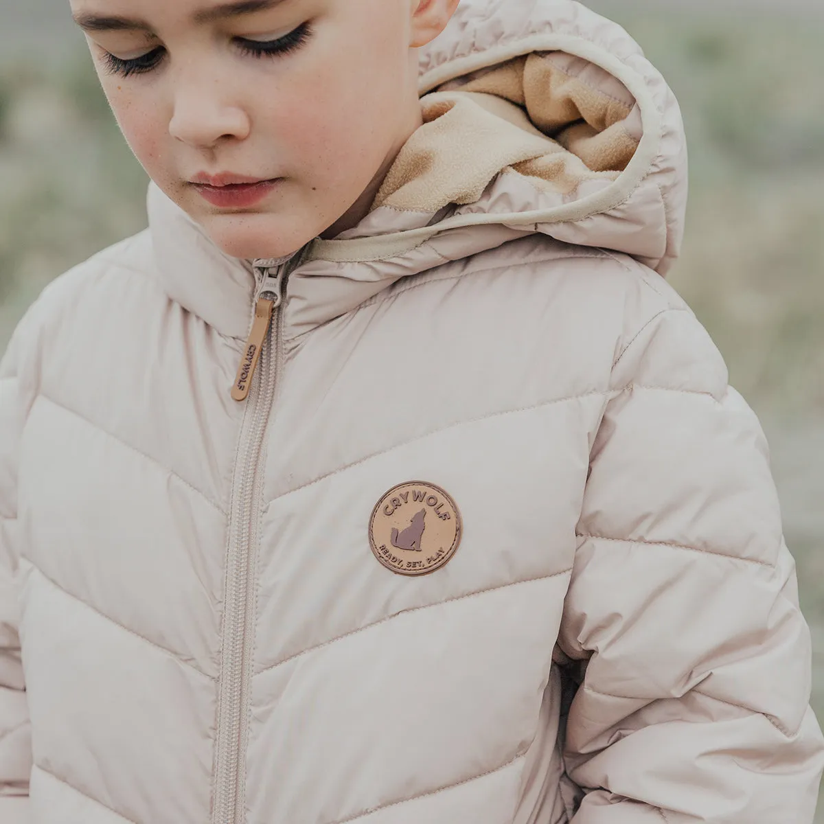 Crywolf Eco Puffer Jacket Camel