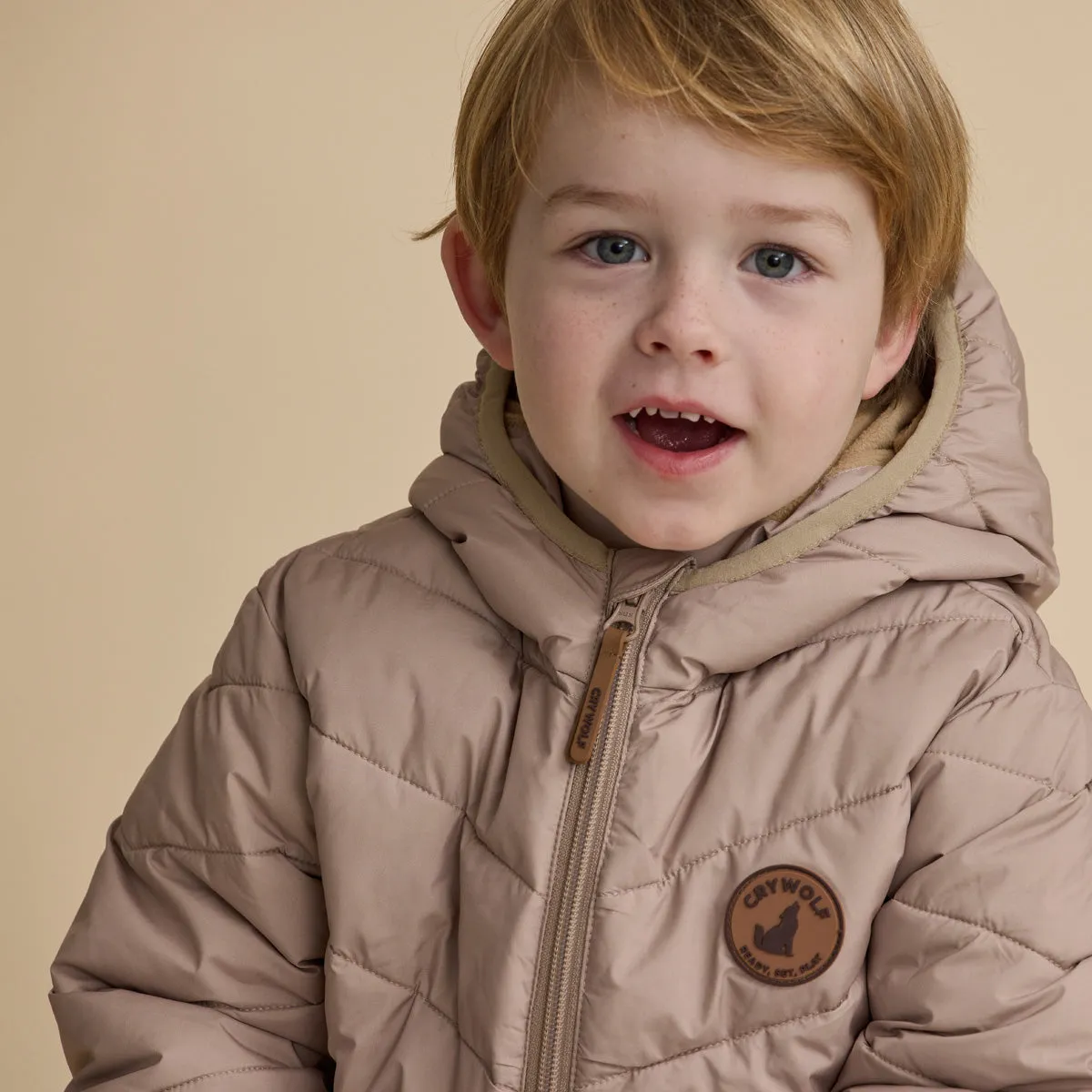 Crywolf Eco Puffer Jacket Camel