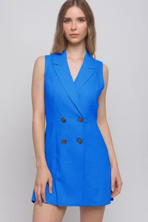 Double Button Blazer Romper