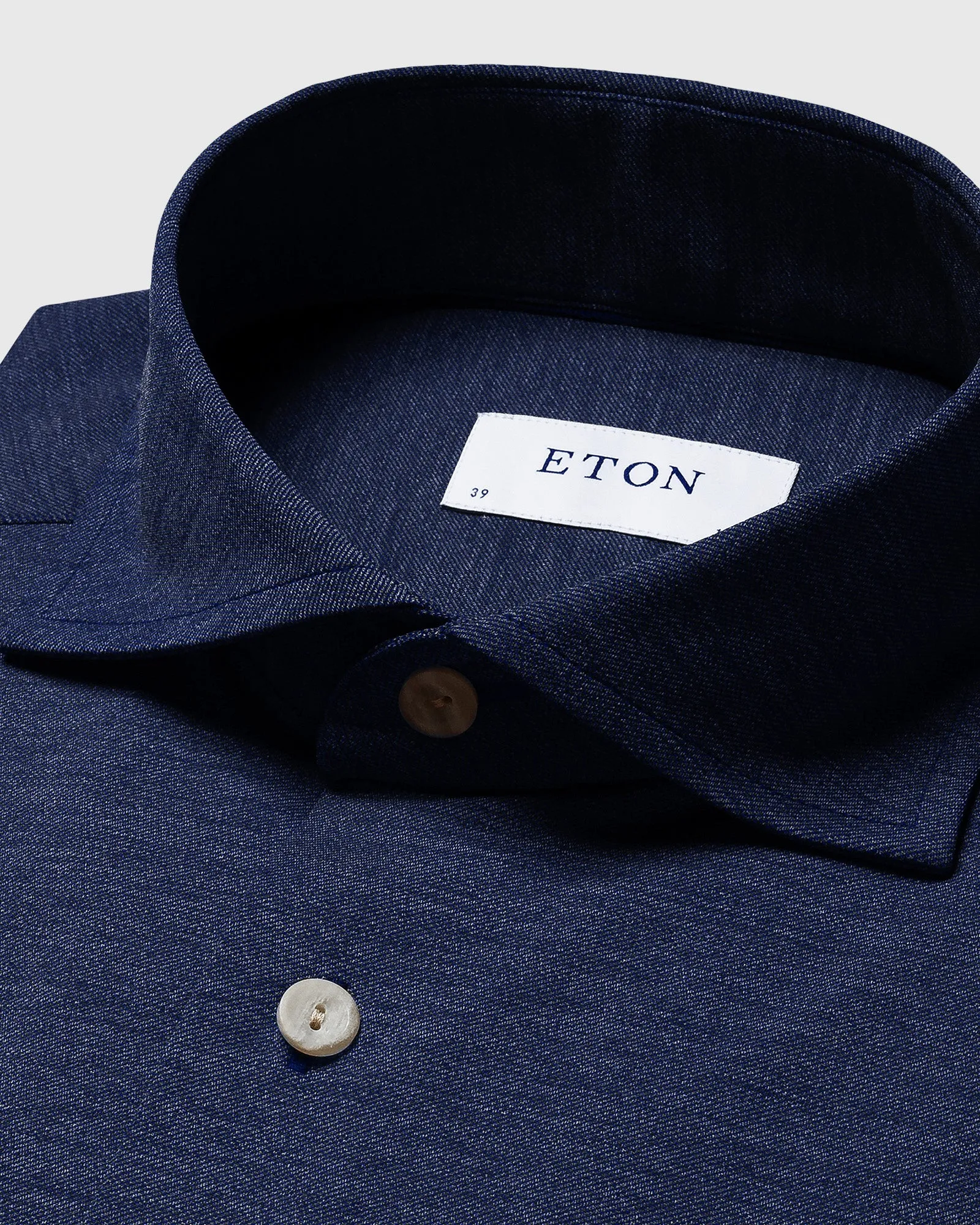 ETON 10000351326 DENIM SLIM SC JERSY SHIRT