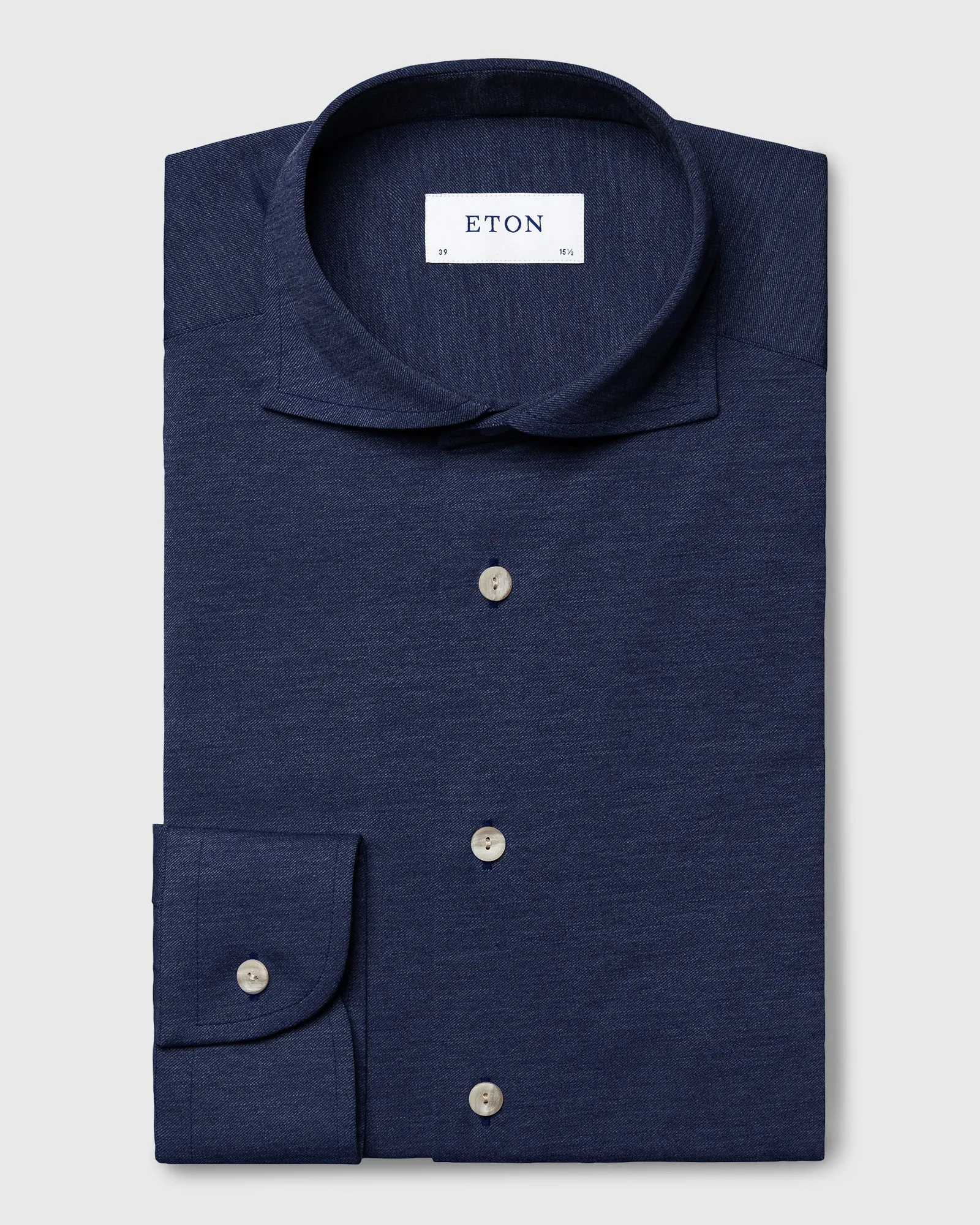 ETON 10000351326 DENIM SLIM SC JERSY SHIRT