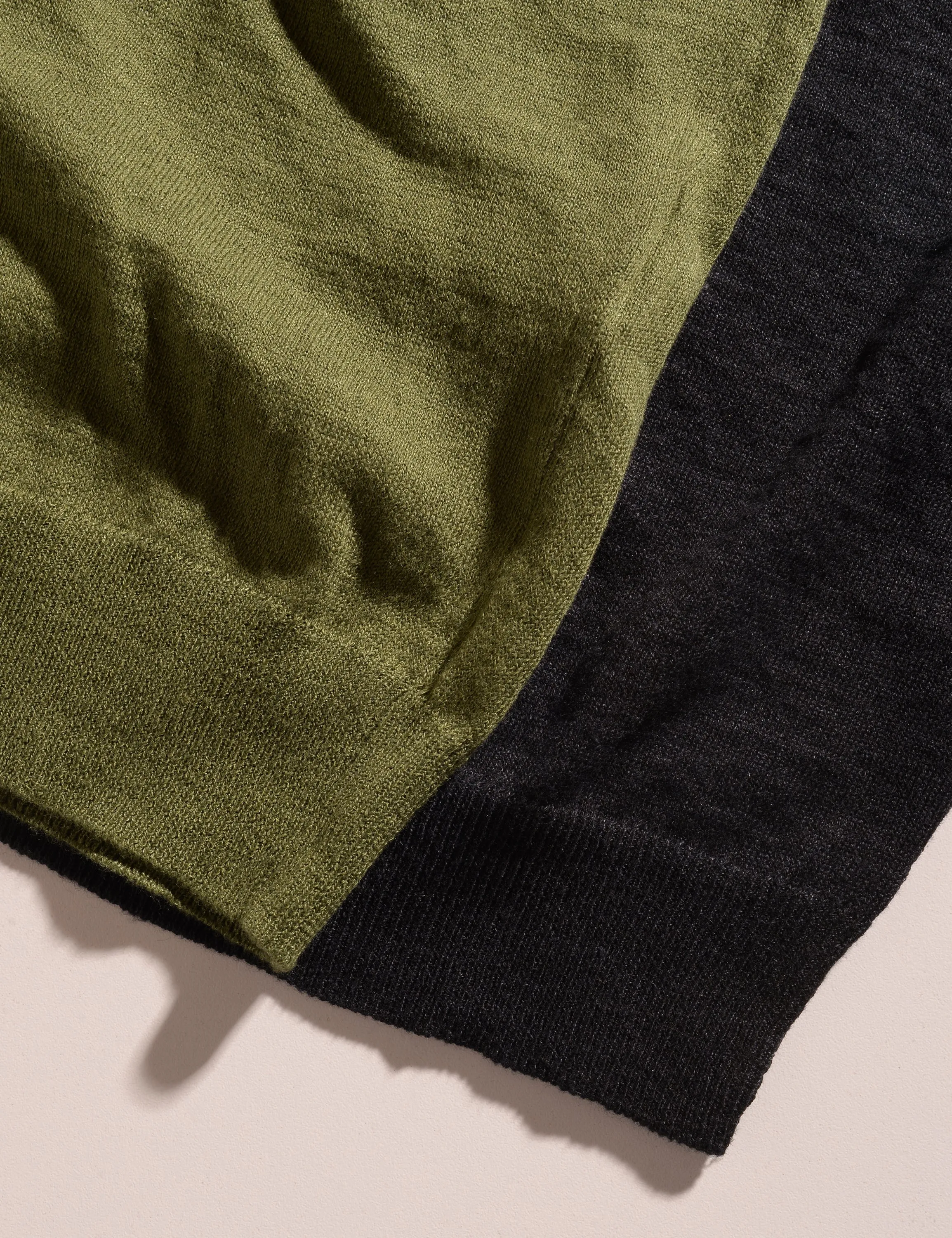 FINAL SALE: Linen/Cotton Crewneck Sweater - Fern Green