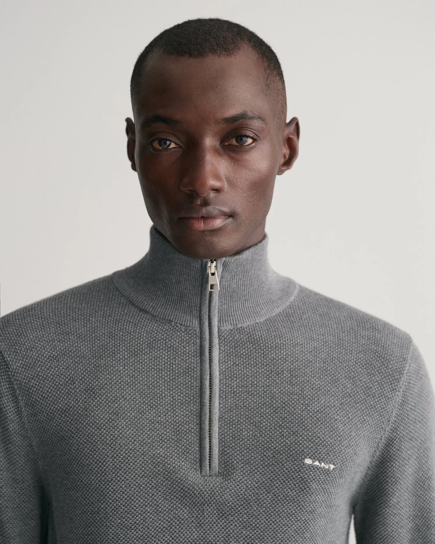 GANT Cotton Pique Half Zip Jumper