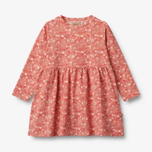 Jersey Dress L/S Sessa - coral flowers