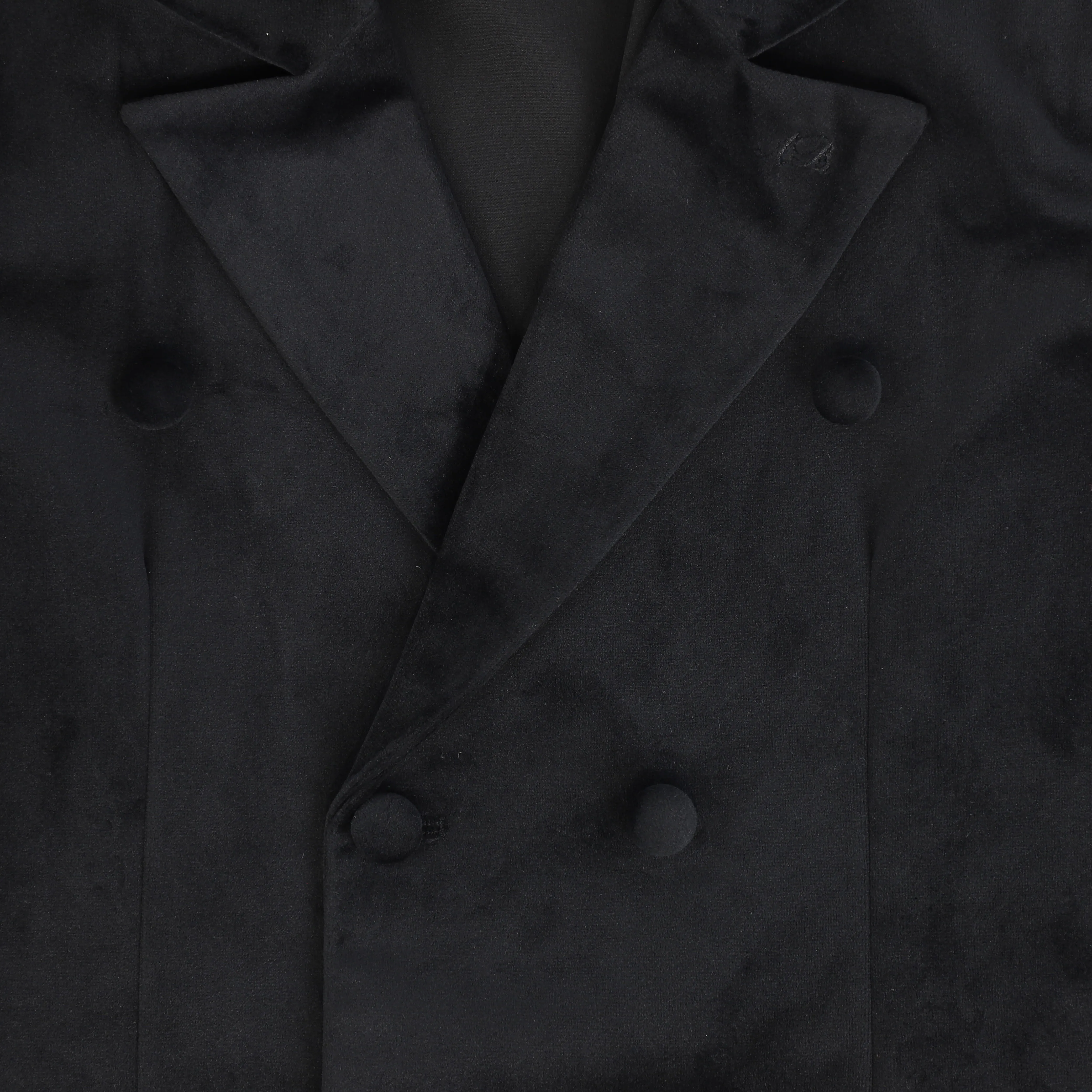 LE BOURDON VELVET SATIN LAPEL BLAZER