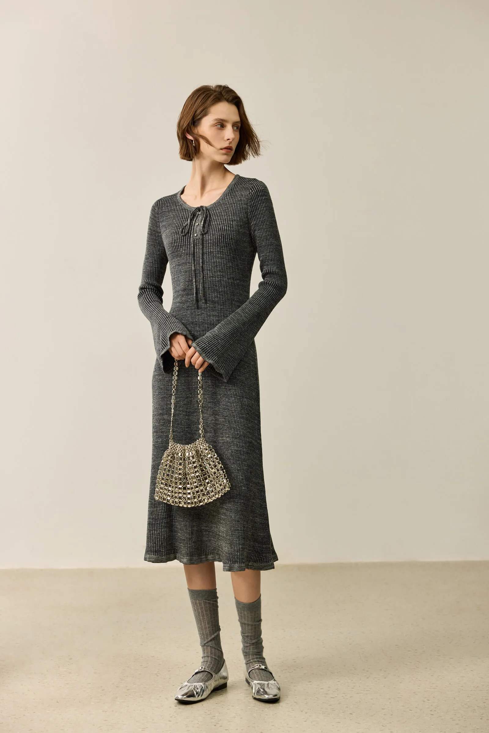 LILY Stylish Slim Fit Knit Dress