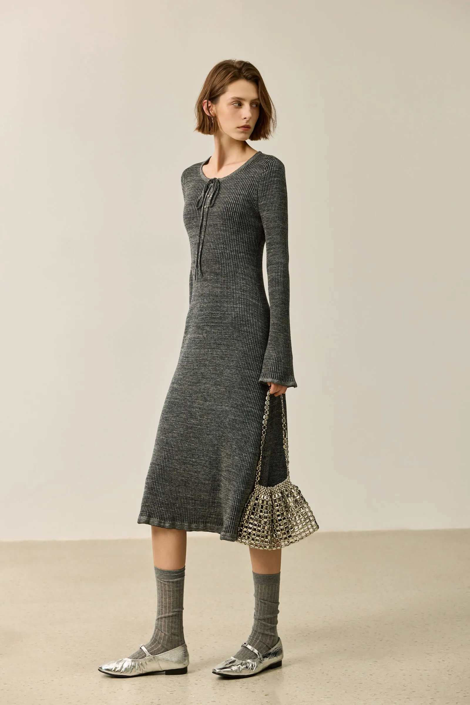 LILY Stylish Slim Fit Knit Dress
