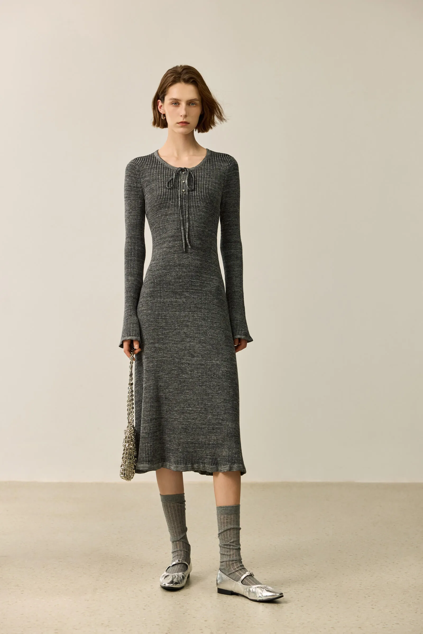 LILY Stylish Slim Fit Knit Dress