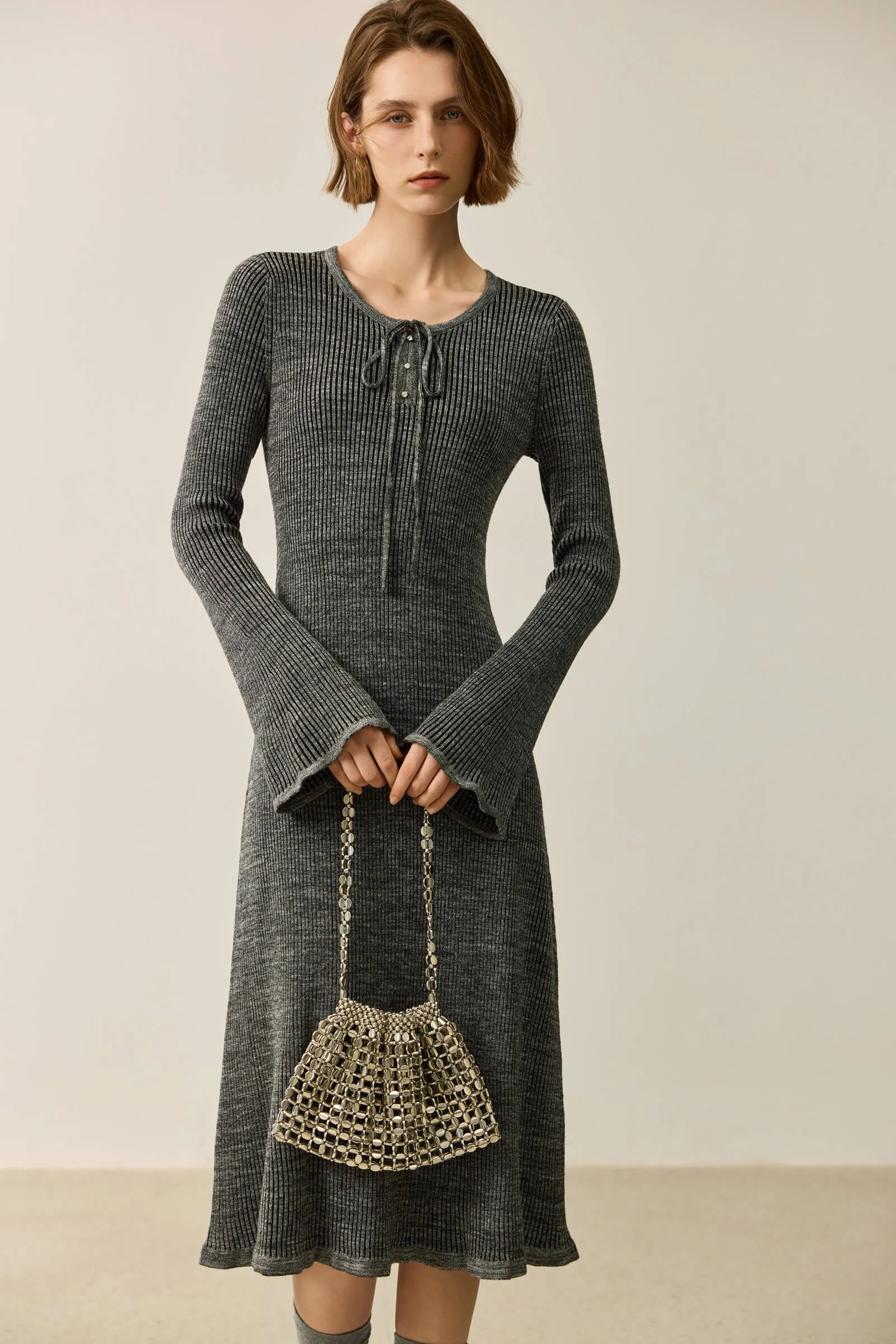 LILY Stylish Slim Fit Knit Dress