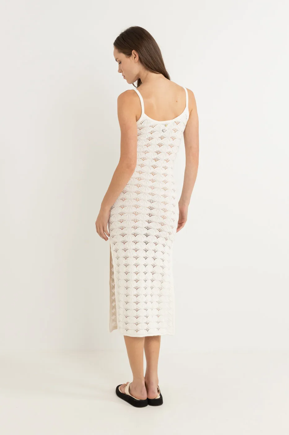Marketta Knit Midi Dress Cream