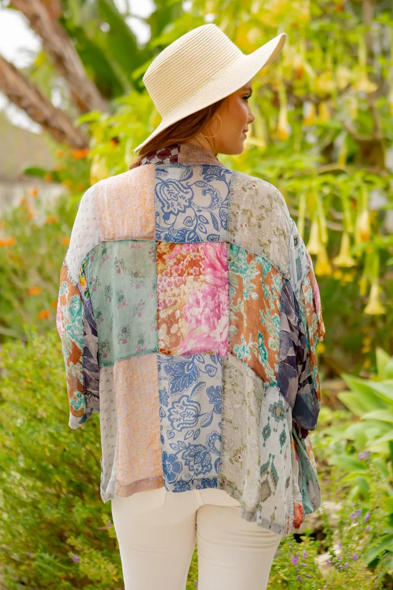 Mix Matched Patchwork Kimono Top