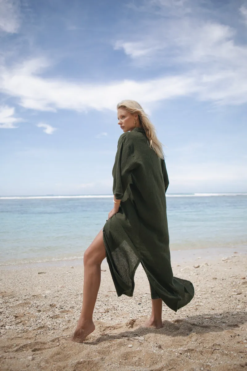 PLACE TO GO DRESS - OLIVE