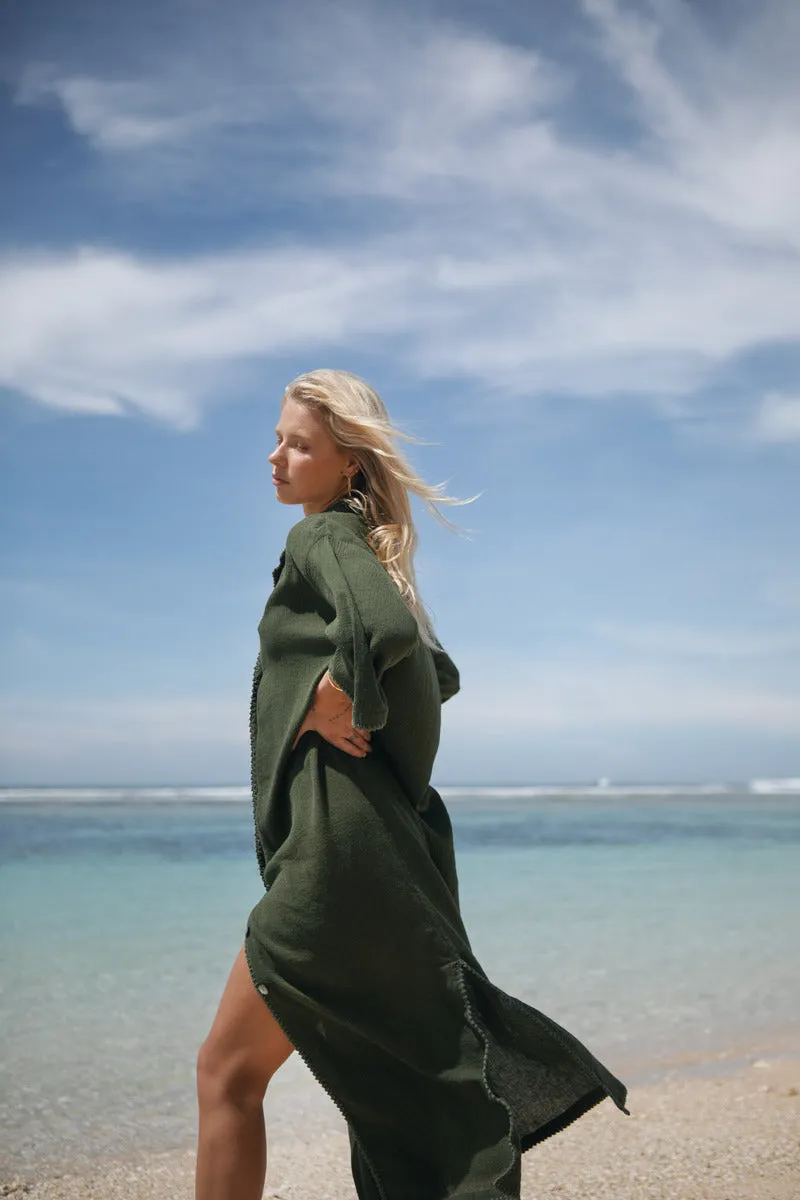 PLACE TO GO DRESS - OLIVE