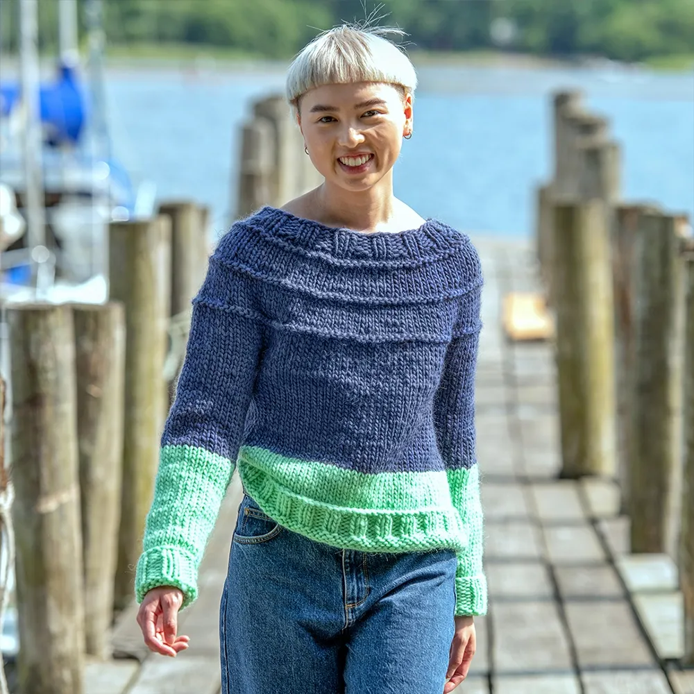 Purls of Wisdom Sweater Pattern (&Make Super Bulky)