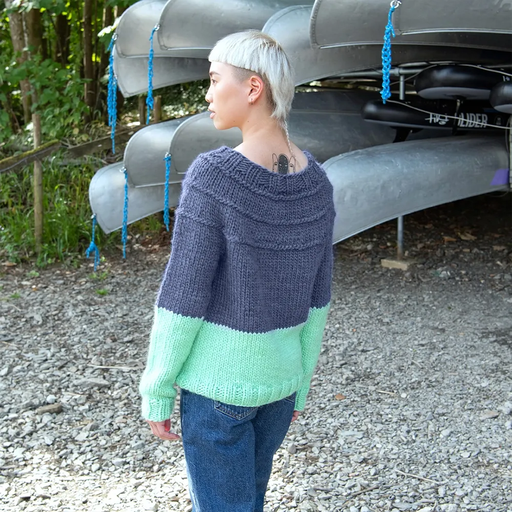 Purls of Wisdom Sweater Pattern (&Make Super Bulky)