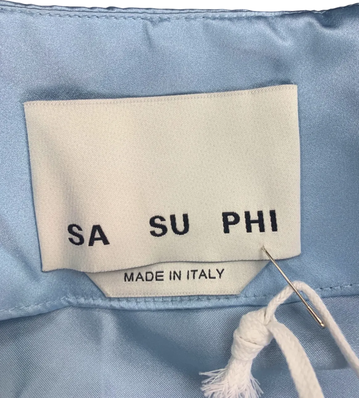 SA SU PHI Light Blue Valentina Silk Dress EU 38 (UK 10)