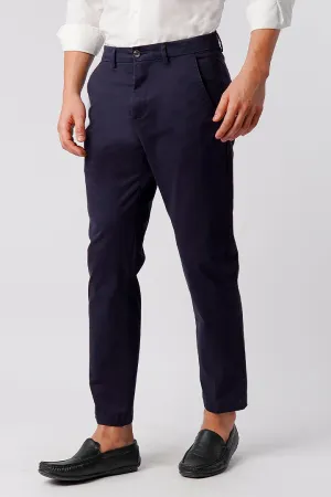 Straight Fit Chinos - Navy Blue
