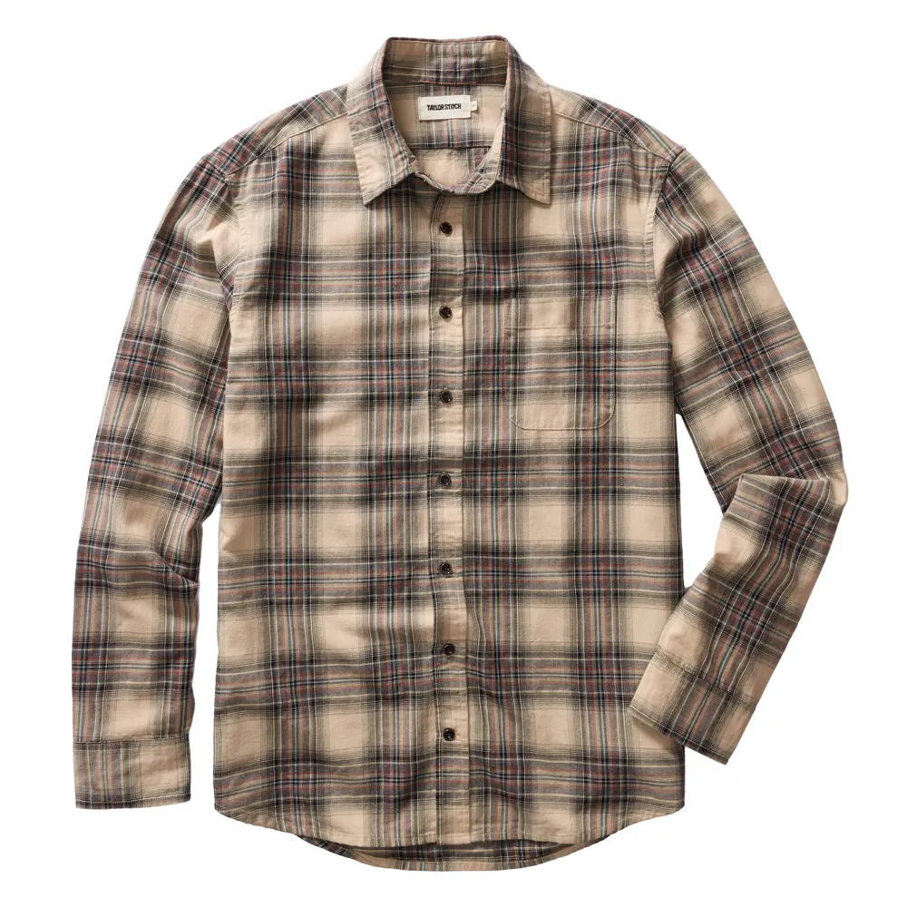 The California | Dune Plaid Brushed Cotton Twill
