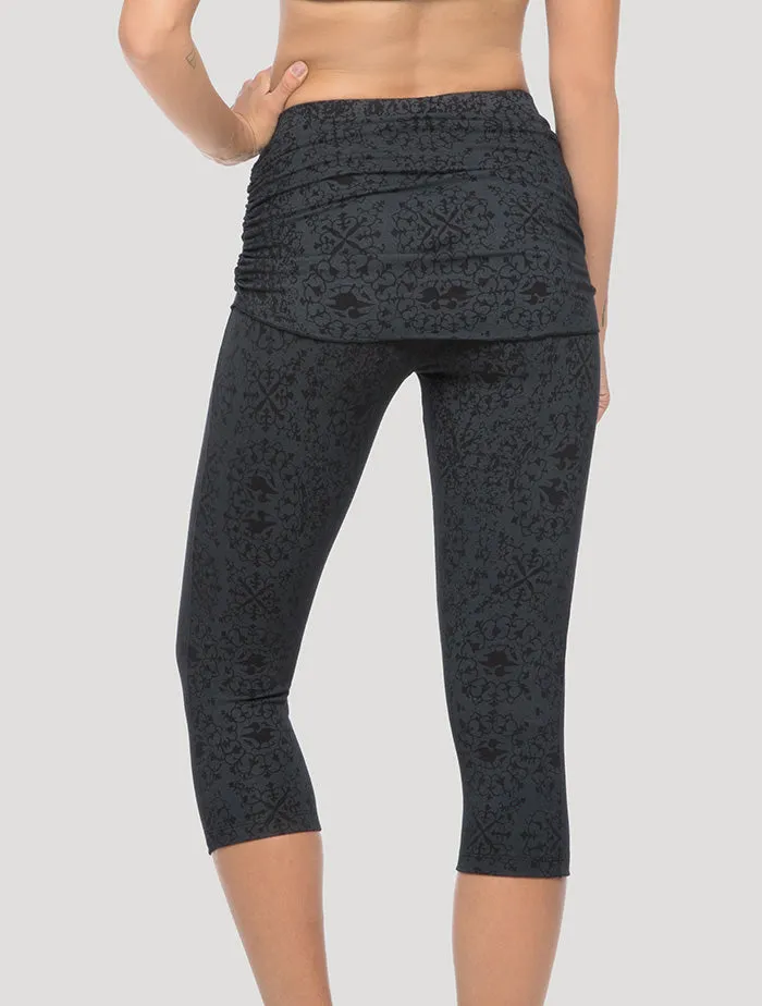 The Goddess Capri Skirted Leggings
