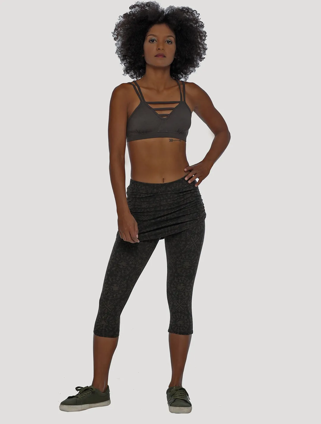 The Goddess Capri Skirted Leggings