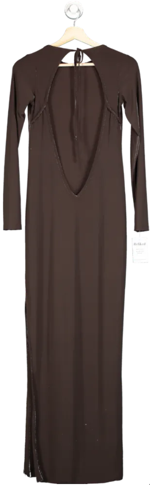 Urban Outfitters Brown ribbed jersey Maxi Dress SIZE M