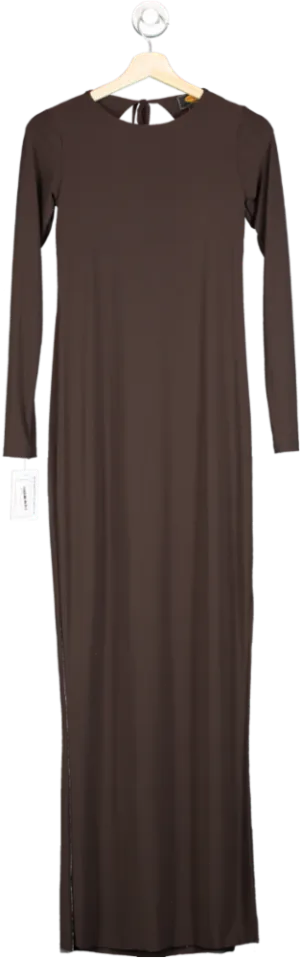 Urban Outfitters Brown ribbed jersey Maxi Dress SIZE M