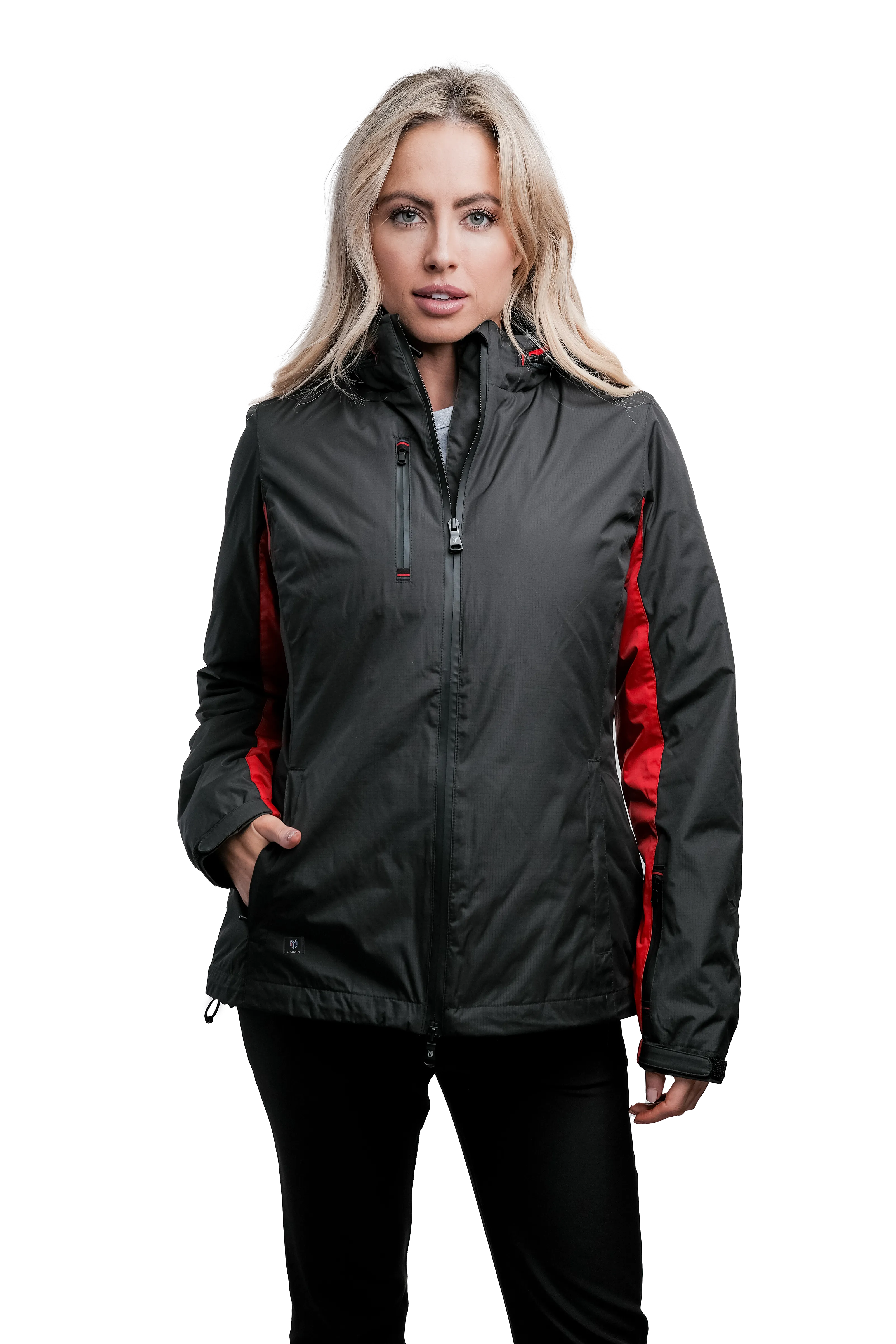 Whitney Black/Red Women's 4-1 Jacket