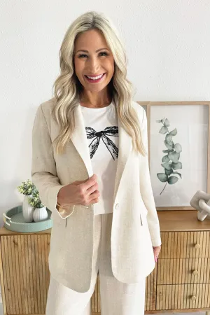 Woven Oversized Blazer